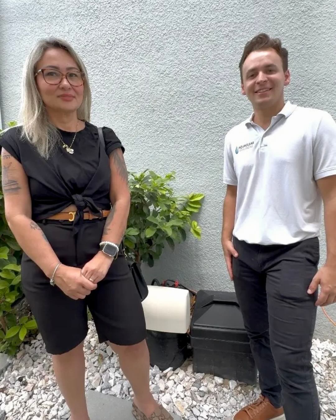 Satisfied customer after Whole House Water Filter installation in Belle Isle, FL — AquaClear Solutions FL