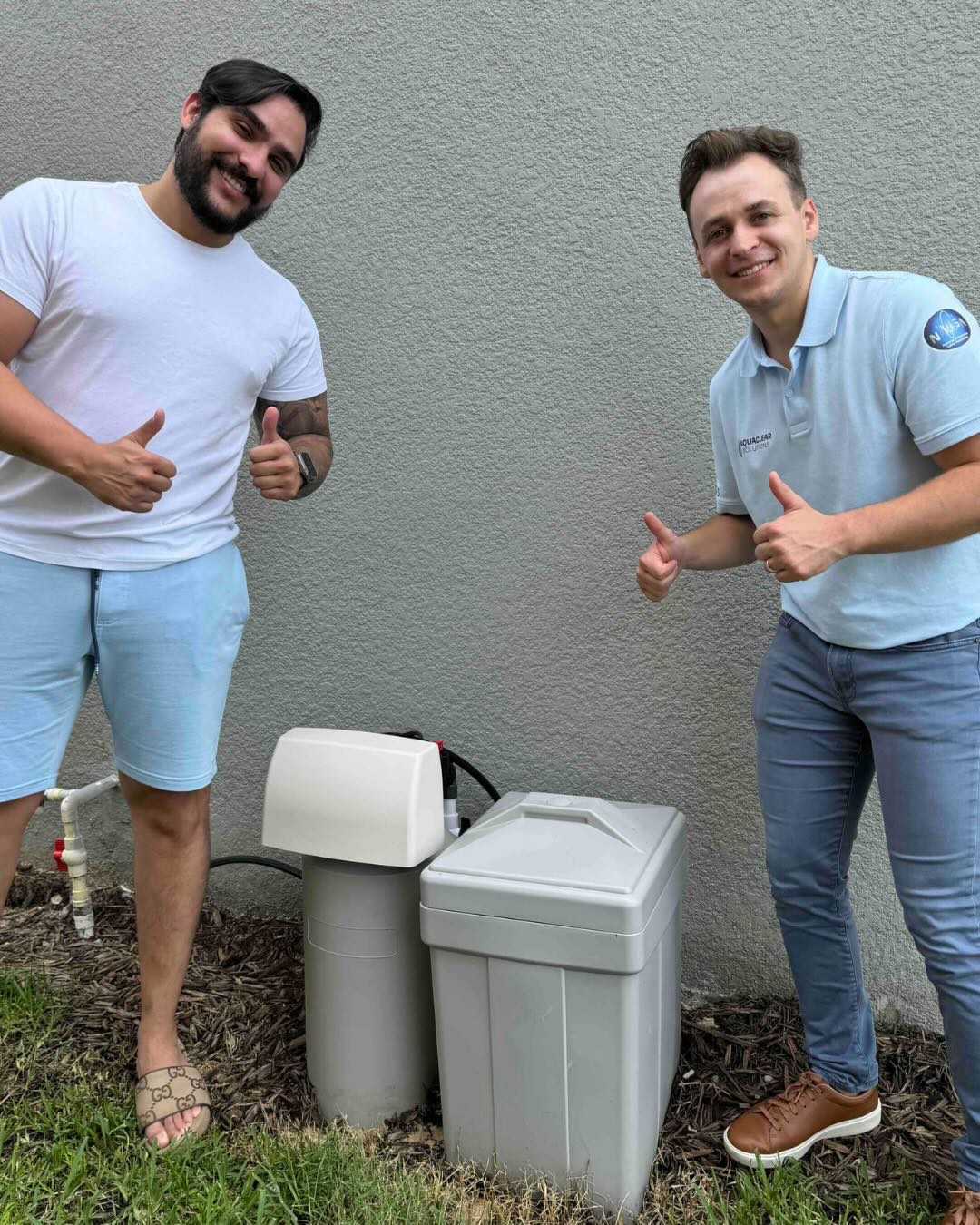 Happy client with Water Filtration System installed by AquaClear Solutions FL in Belle Isle, FL