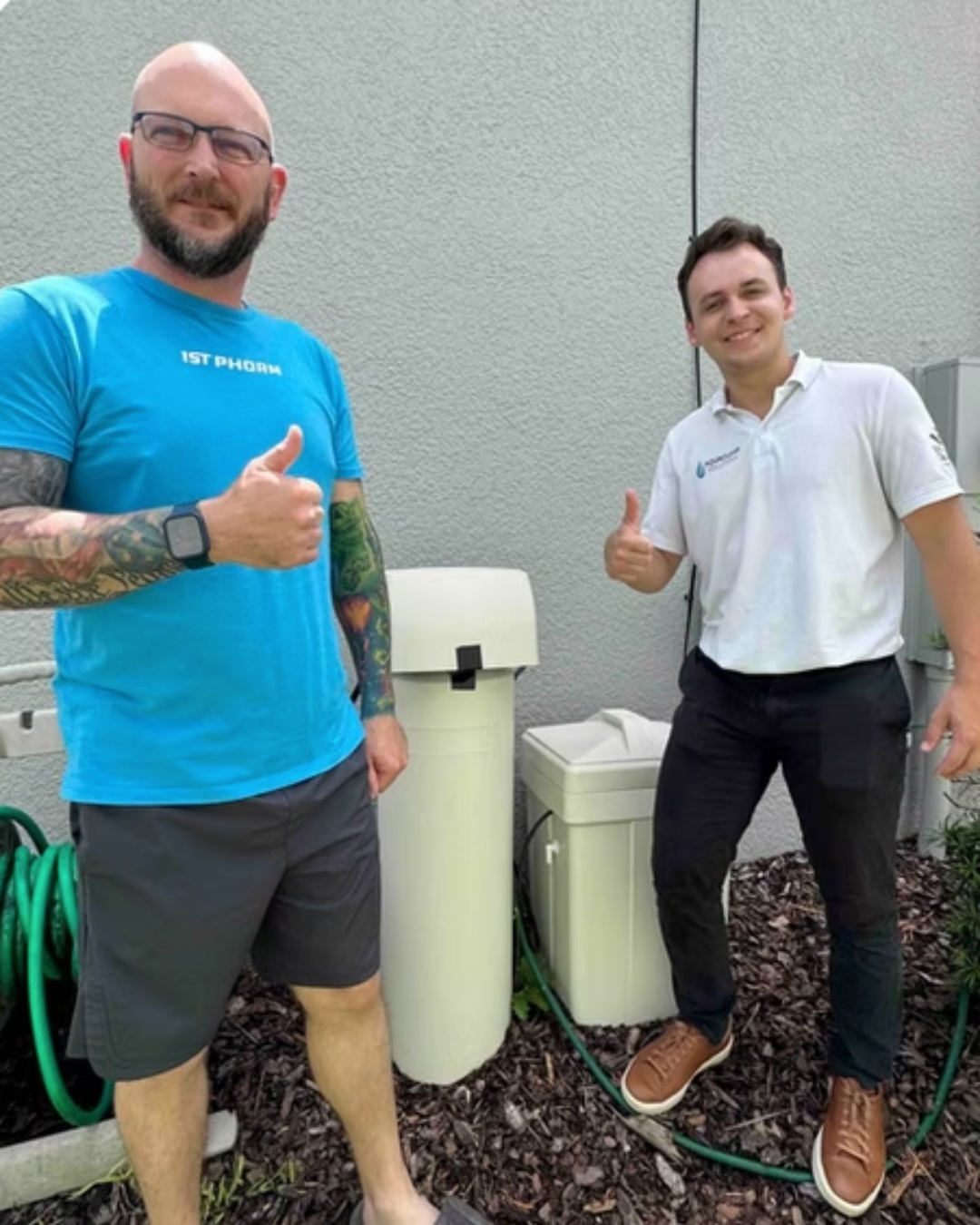 Happy client with Water Filtration System installed by AquaClear Solutions FL in Belle Isle, FL