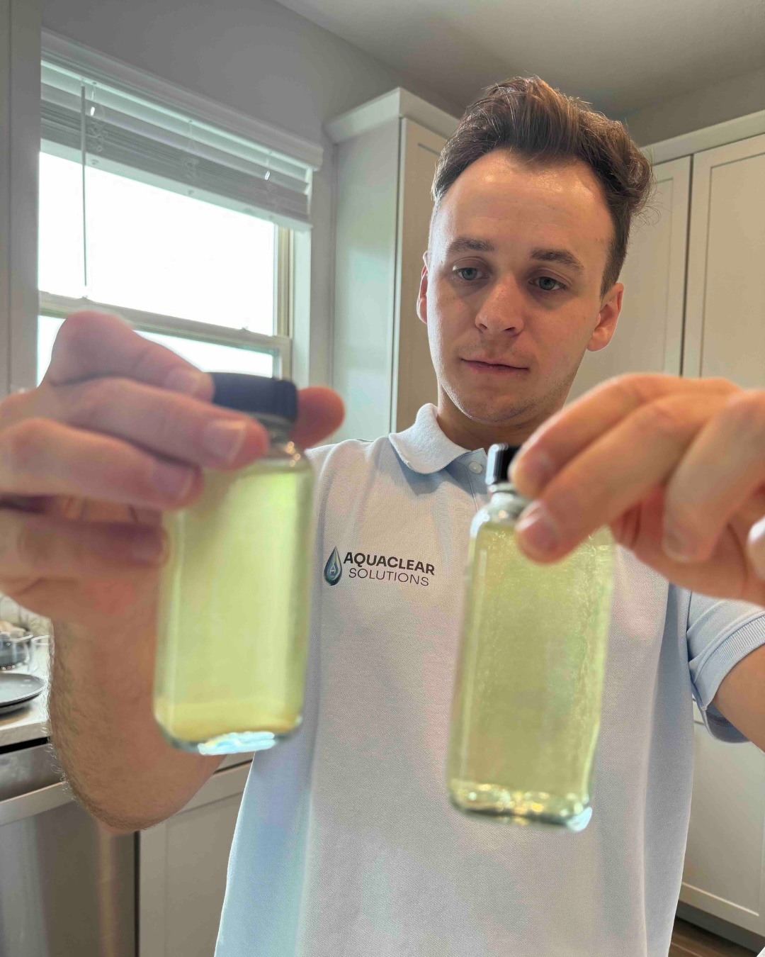 Happy client with Water Softener System installed by AquaClear Solutions FL in Montverde, FL